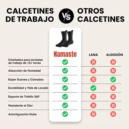 Calcetines de trabajo para comodidad todo el día