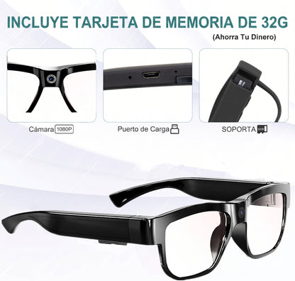 Gafas Cámara HD Portátiles