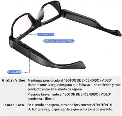 Gafas Cámara HD Portátiles