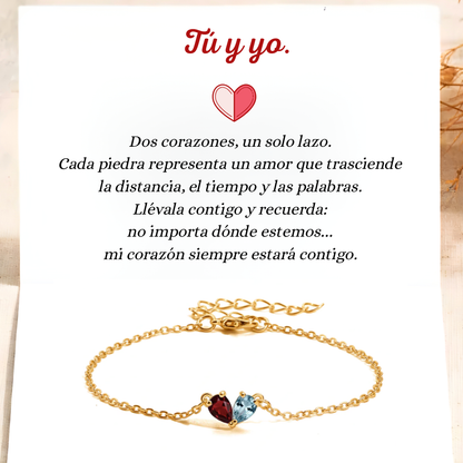 Pulsera Dos Corazones – Nuestro Vínculo