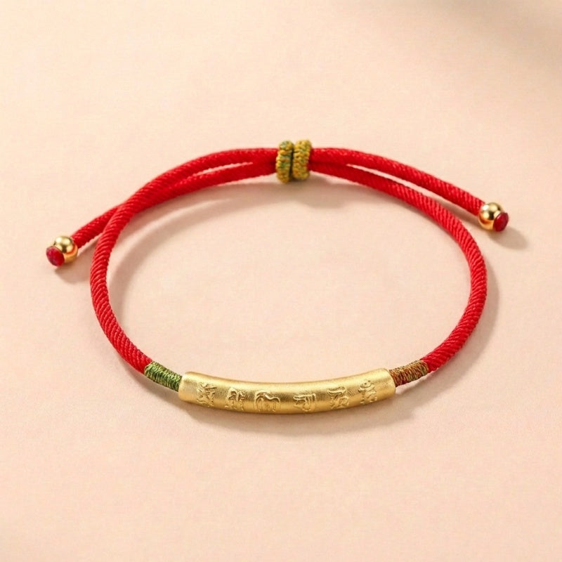 Pulsera de Hilo Rojo Tibetano - Amuleto Budista de la Suerte