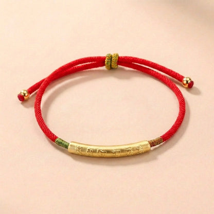 Pulsera de Hilo Rojo Tibetano - Amuleto Budista de la Suerte