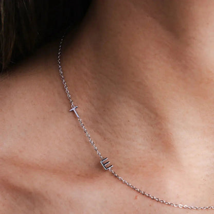 Collar + brazalete personalizada con iniciales laterales
