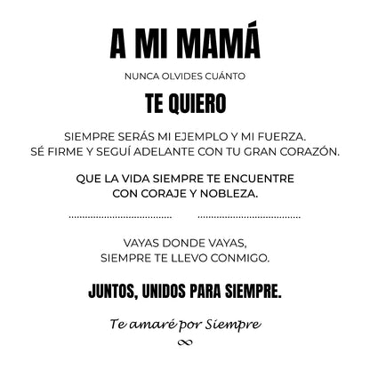 A Mi Mamá | Siempre Unidos | Pulsera Corazón