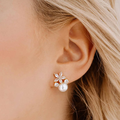 Aros Flor de Luz Moissanita
