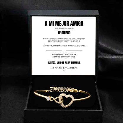 A Mi Mejor Amiga | Siempre Unidos | Pulsera Corazón