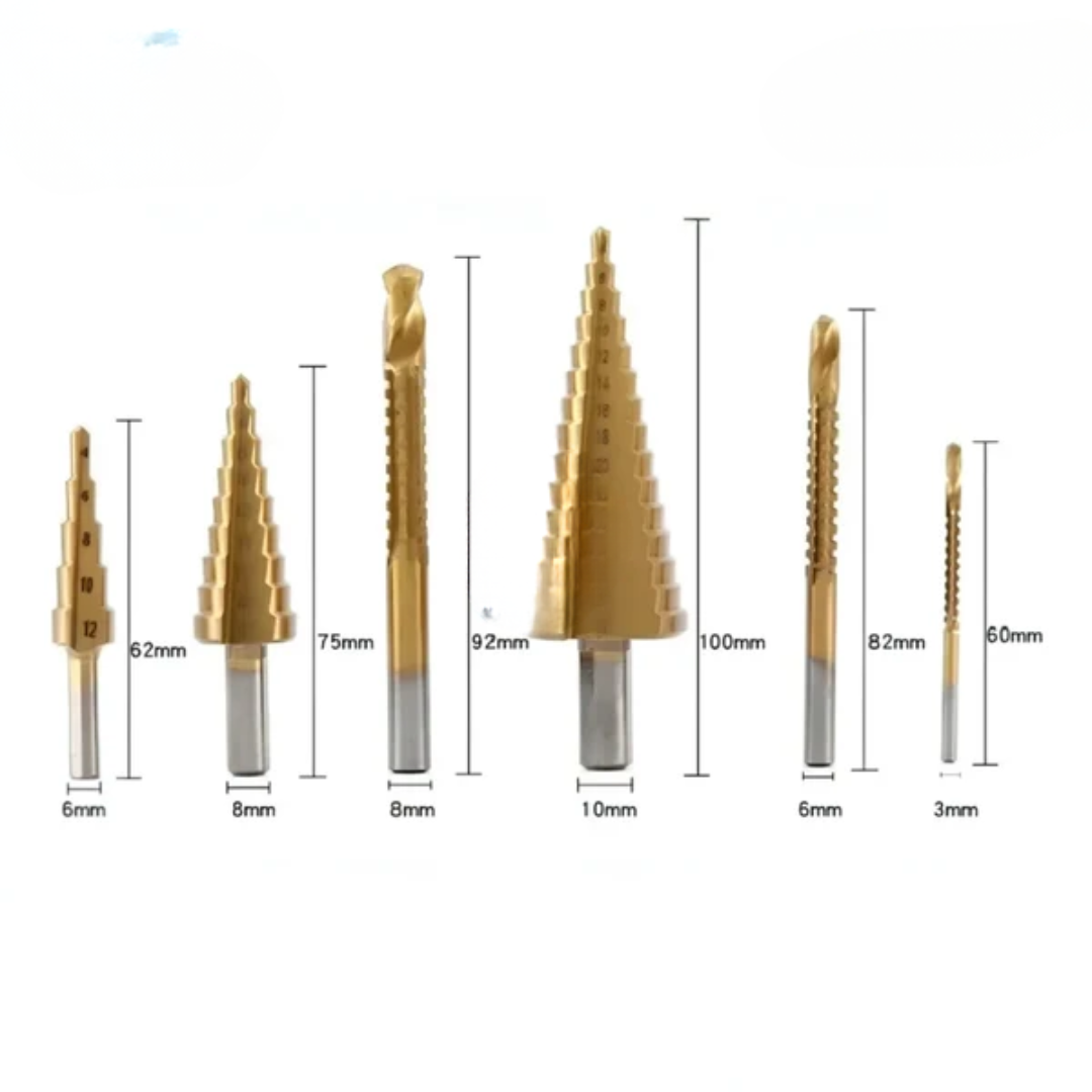 DrillPro™ 🔧 - Set brocas escalonadas 6 piezas ✨