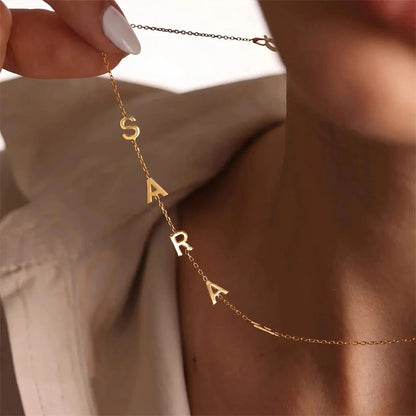 Collar + brazalete personalizada con iniciales laterales