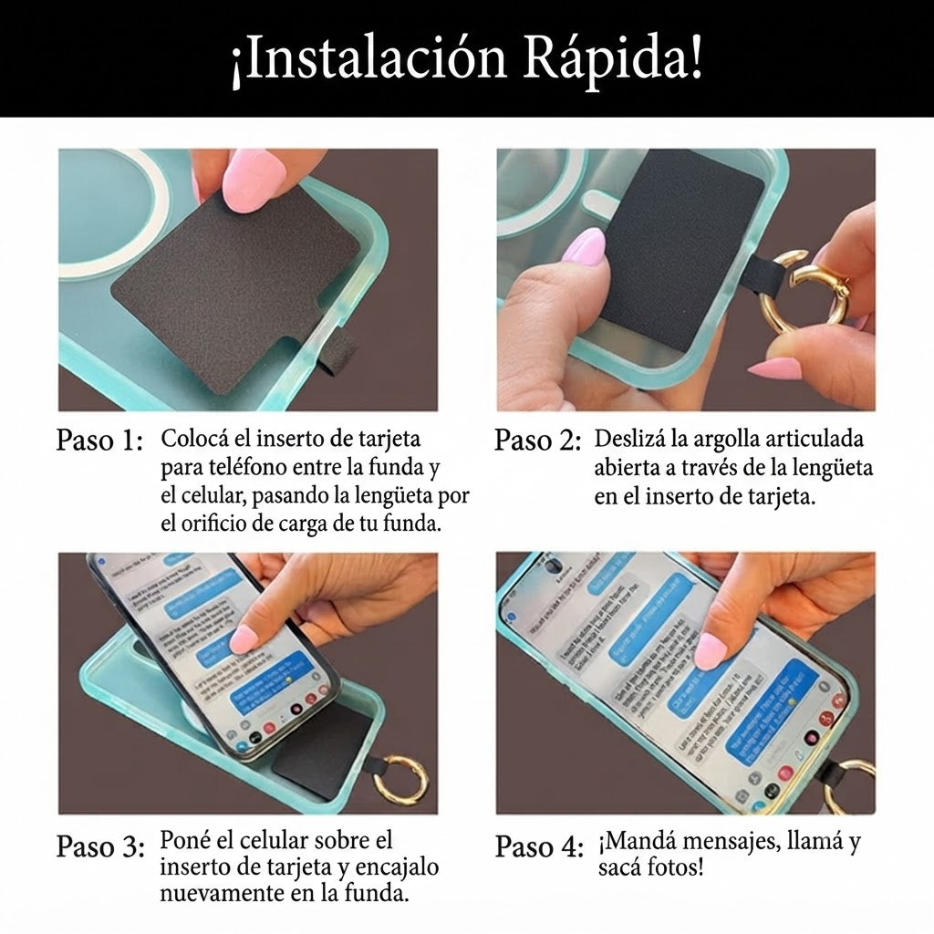 Correa Clip & Go con estuche con cierre - Diseño Fun Dots