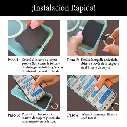 Correa Clip & Go con estuche con cierre - Diseño Fun Dots
