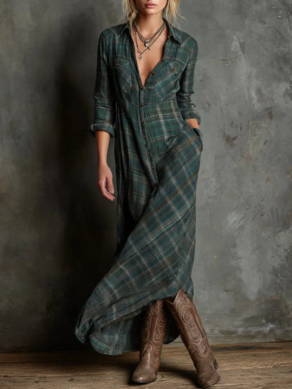 Juliett | Vestido Camisero Largo con Botonadura y Estilo Atemporal