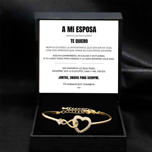A Mi Esposa | Siempre Unidos | Pulsera Corazón