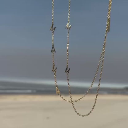 Collar + brazalete personalizada con iniciales laterales