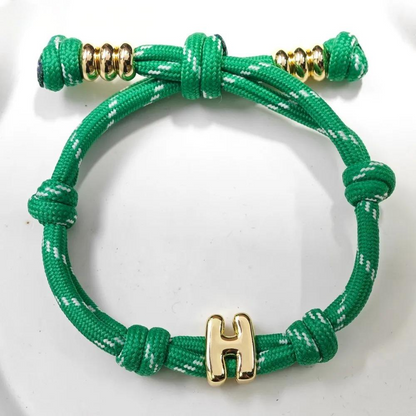 Pulsera Personalizada con Inicial Bubble