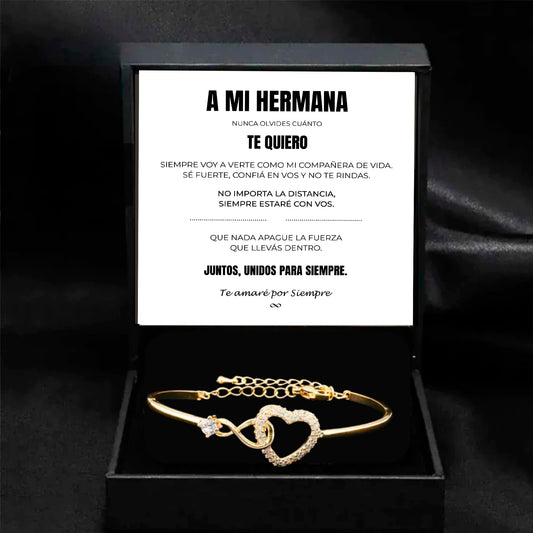 A Mi Hermana | Siempre Unidos | Pulsera Corazón
