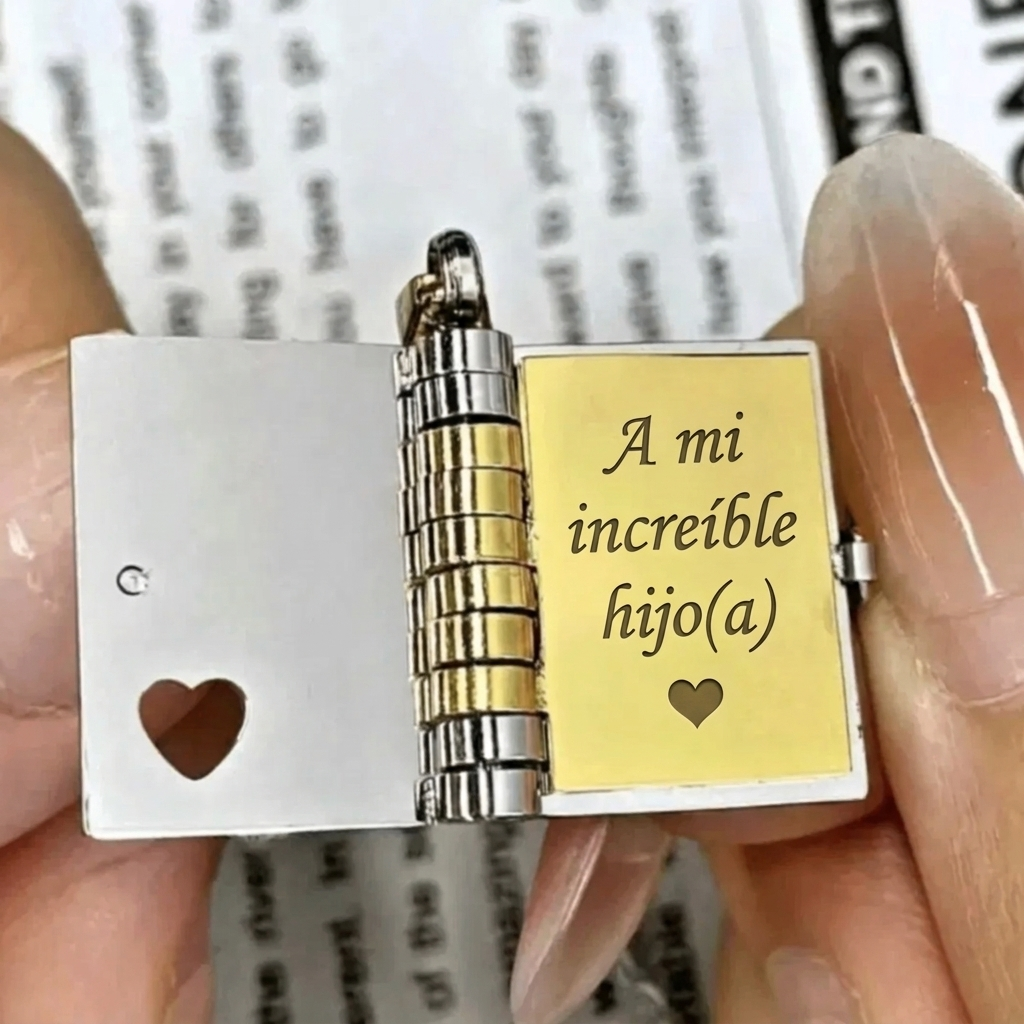 📘 Collar Libro para Mi Hijo