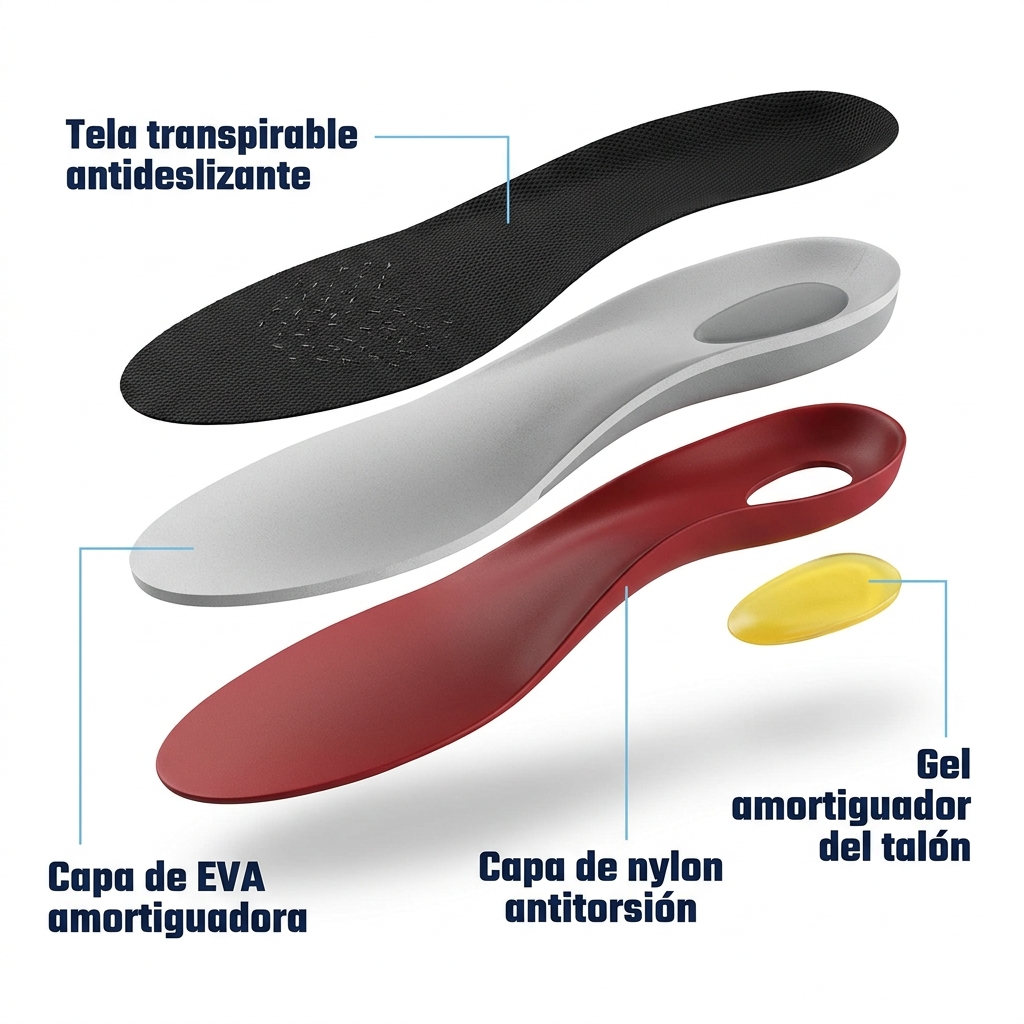 Pasofirme™ Slim Plantillas con Soporte de Arco