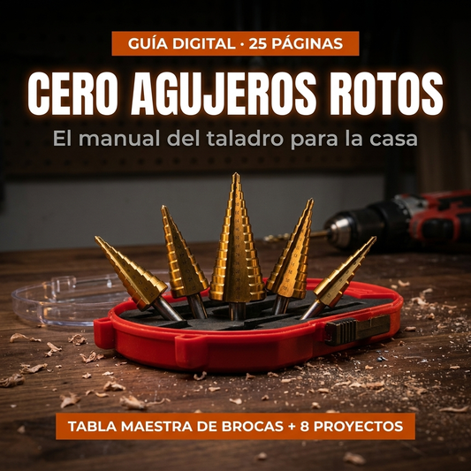 "Cero Agujeros Rotos" — El manual del taladro para la casa