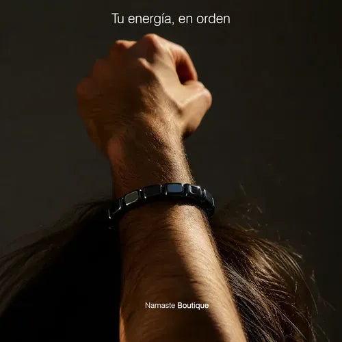 Pulsera A Mi Papa De Piedra Hematita Ajustable