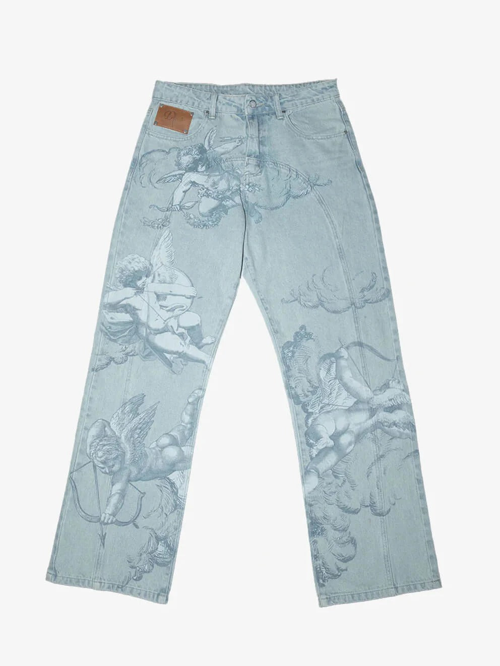 Jeans 333 con estampado de cupido