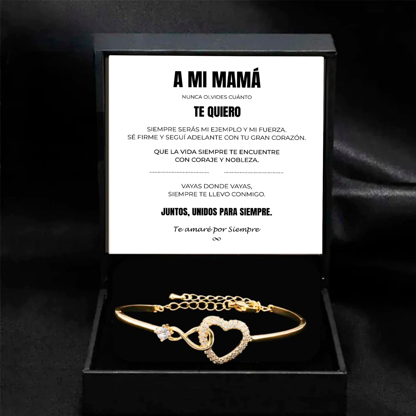 A Mi Mamá | Siempre Unidos | Pulsera Corazón