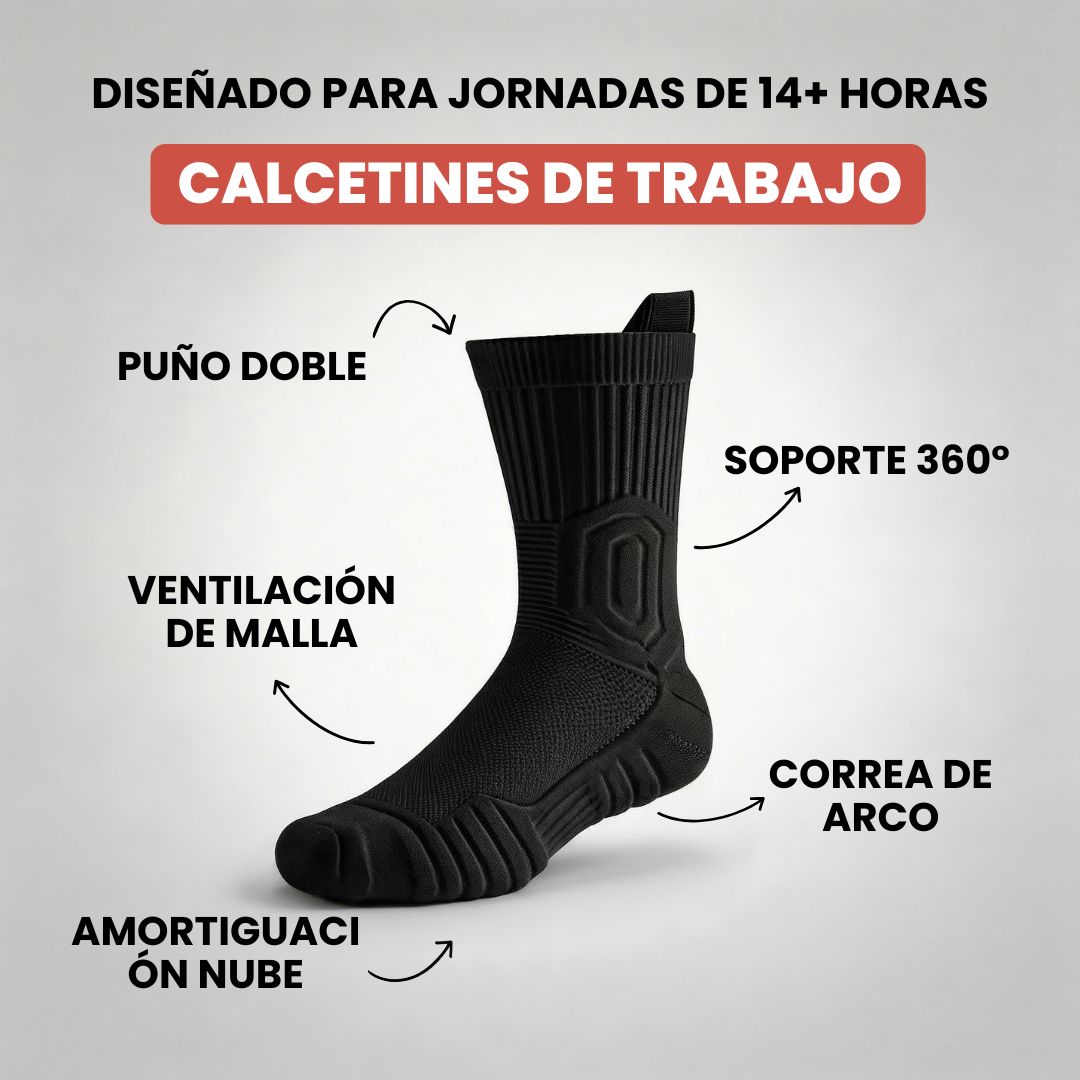 Calcetines de trabajo para comodidad todo el día