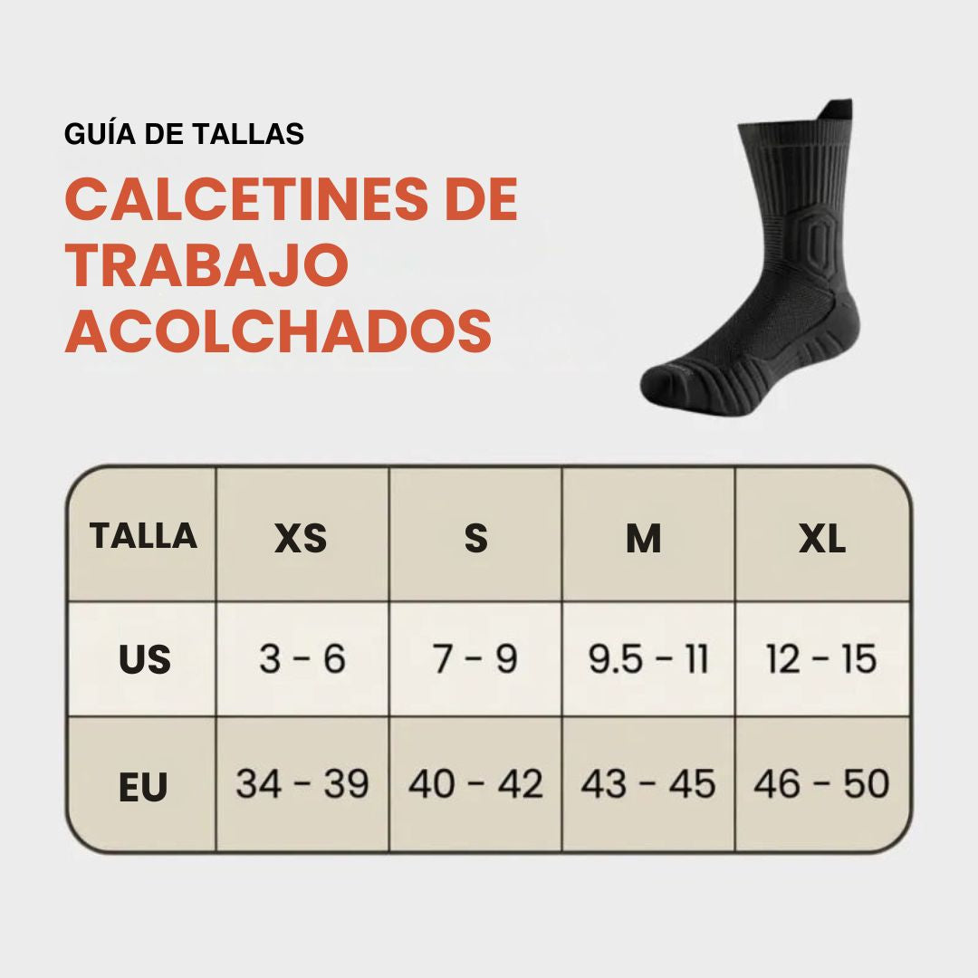 Calcetines de trabajo para comodidad todo el día