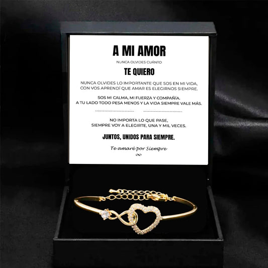 A Mi Amor | Siempre Unidos | Pulsera Corazón