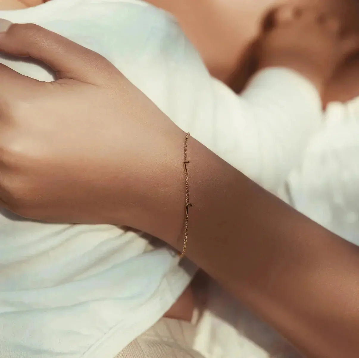 Collar + brazalete personalizada con iniciales laterales