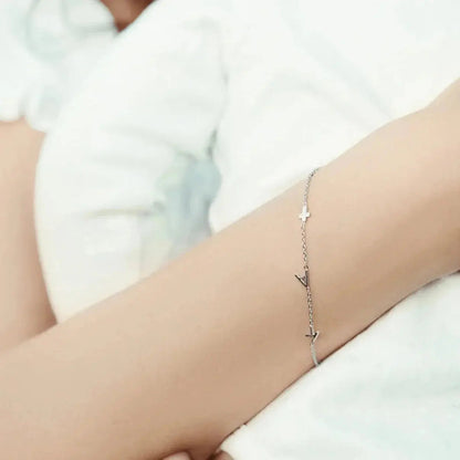 Collar + brazalete personalizada con iniciales laterales