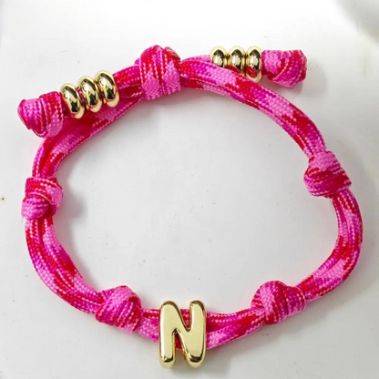Pulsera Personalizada con Inicial Bubble