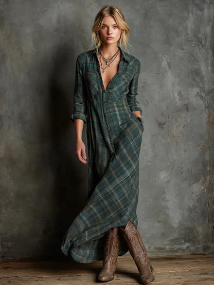 Juliett | Vestido Camisero Largo con Botonadura y Estilo Atemporal