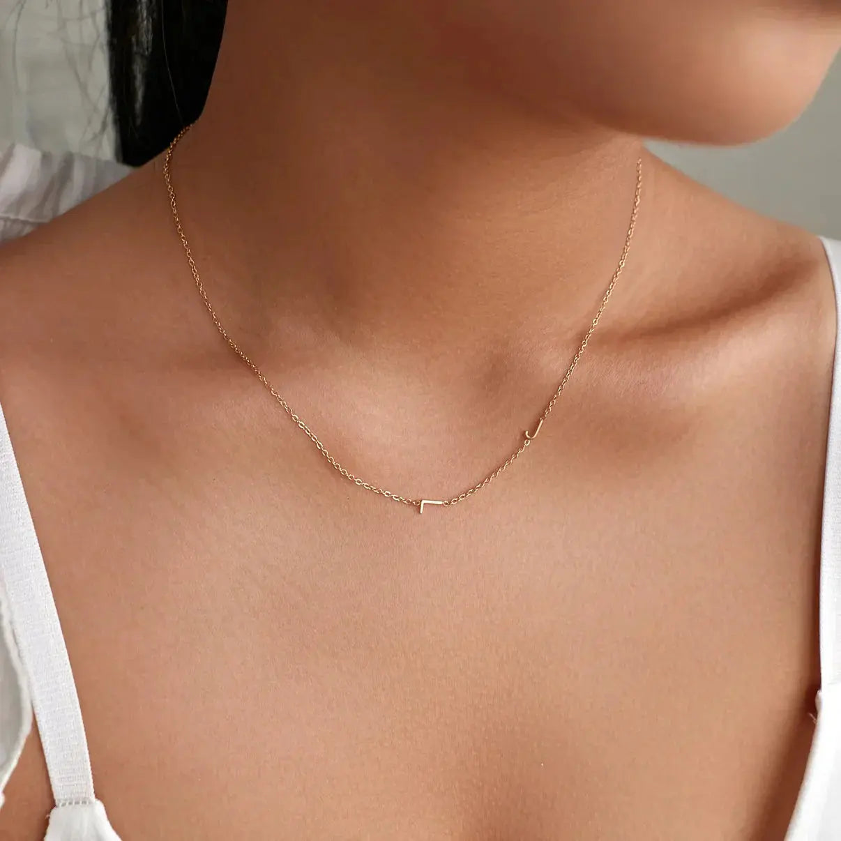 Collar + brazalete personalizada con iniciales laterales