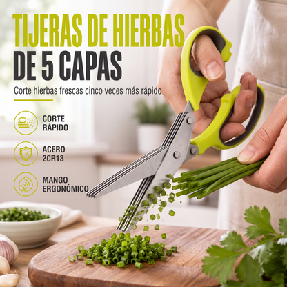 Tijeras de cocina de acero inoxidable multicapa