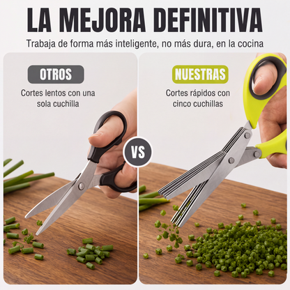 Tijeras de cocina de acero inoxidable multicapa