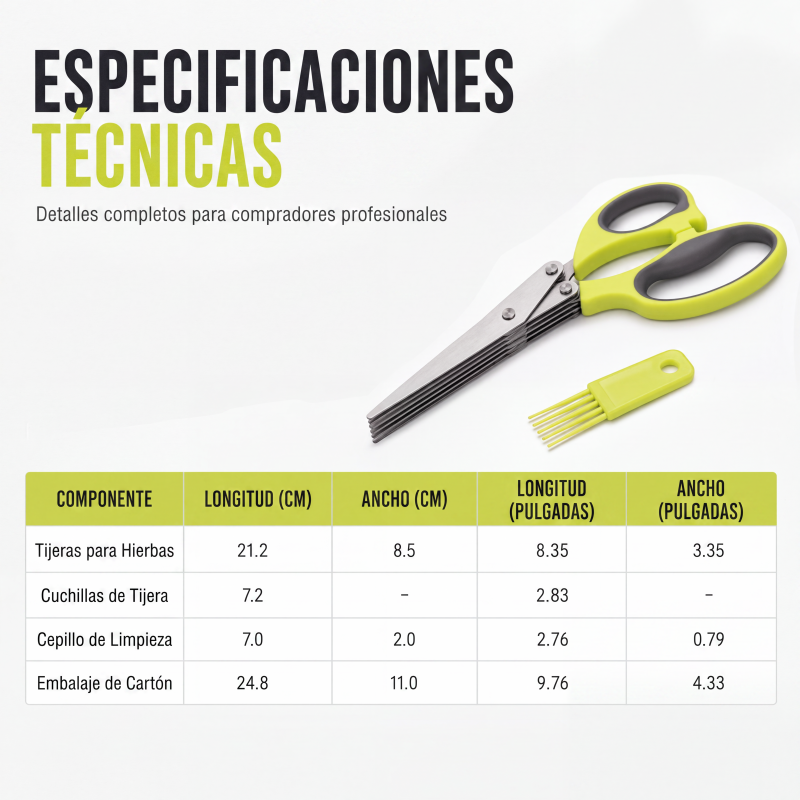 Tijeras de cocina de acero inoxidable multicapa