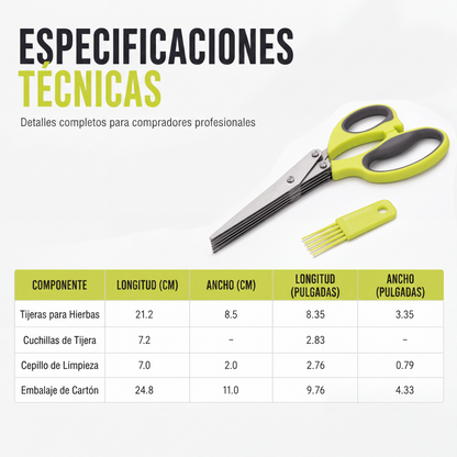 Tijeras de cocina de acero inoxidable multicapa