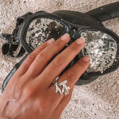 Anillo Tiburón Martillo ( ajustable )