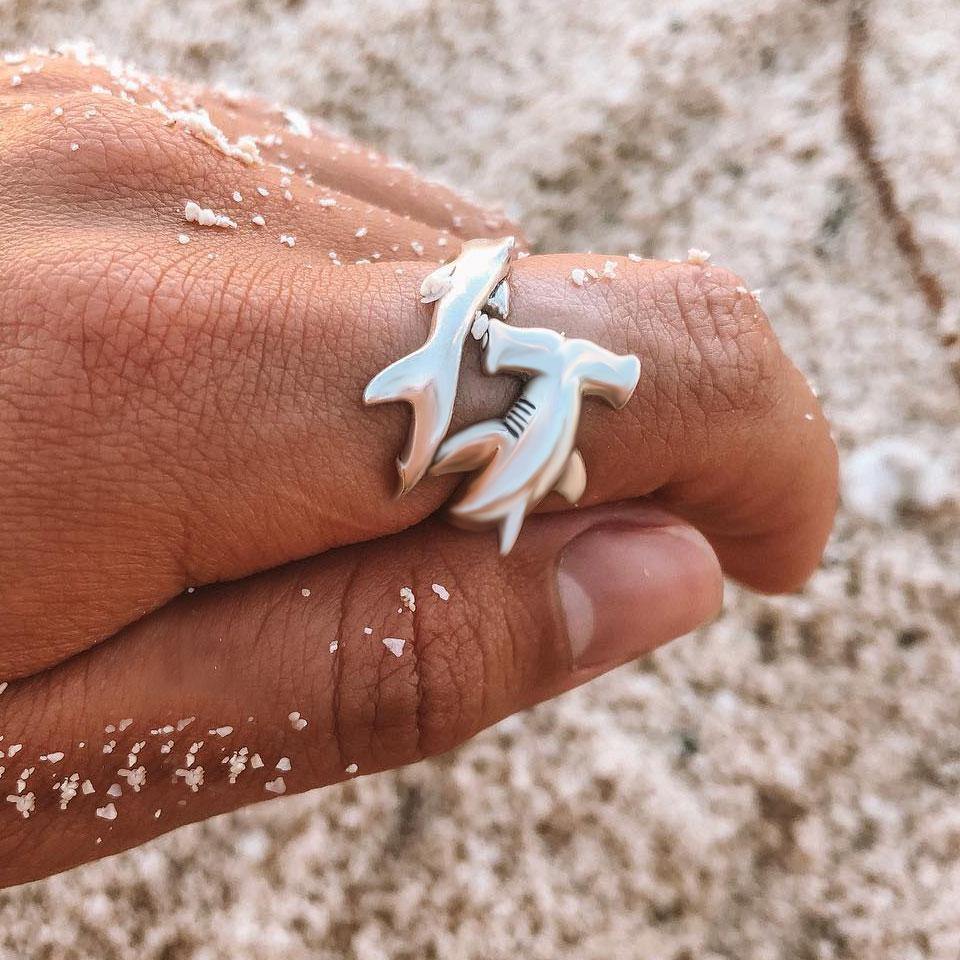 Anillo Tiburón Martillo ( ajustable )