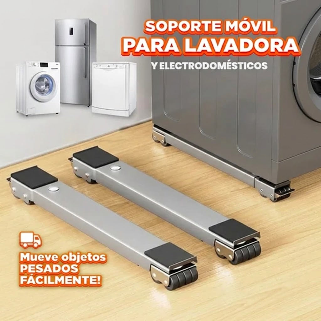 Soportes Lineales para Electrodomésticos – Mueve la Nevera o Lavadora Sin Esfuerzo ni Rayar el Piso